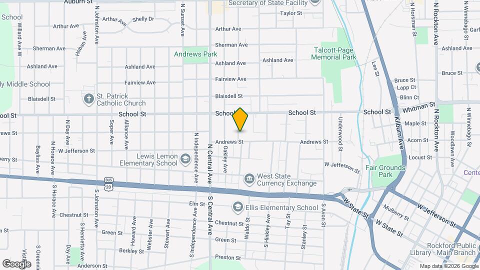 411 Irving Ave Map and Location Details
