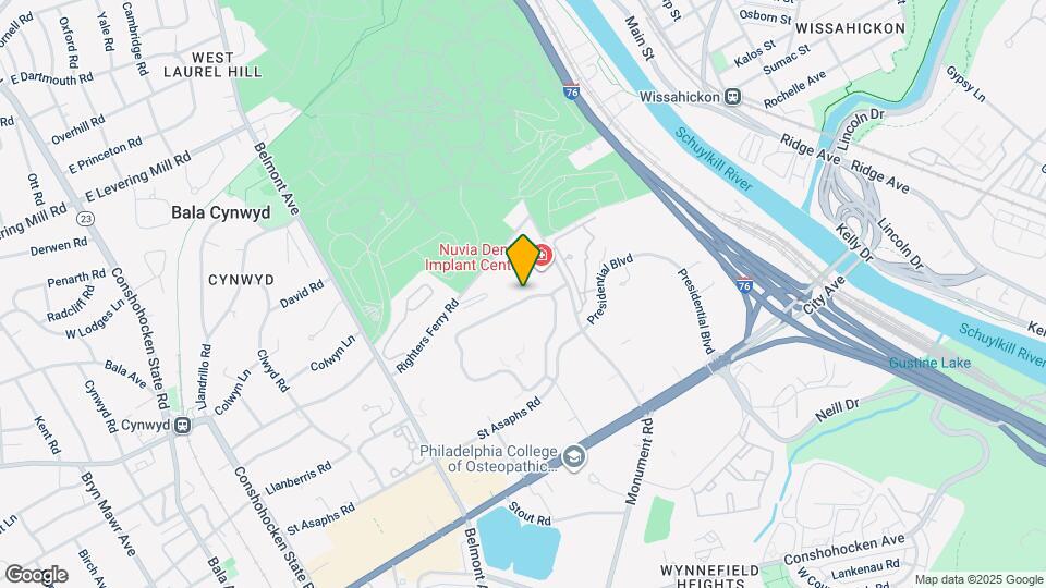 The Cynwyd Map and Location Details