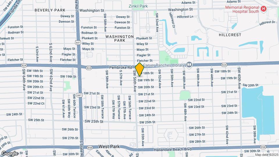 5433 SW 19th St-Unit -2 Map and Location Details