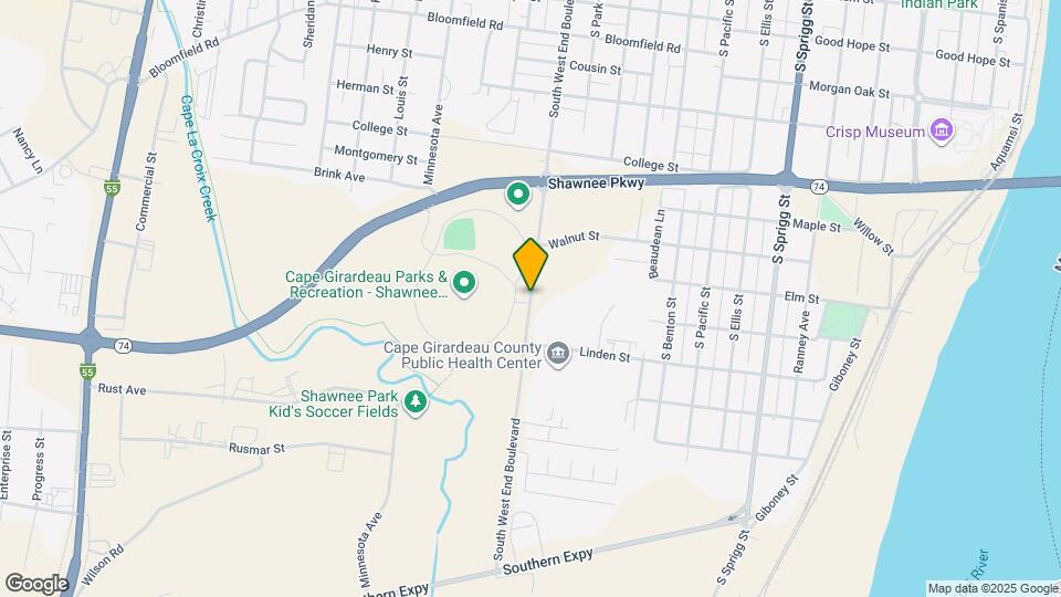 1105 South West End Boulevard Map and Location Details