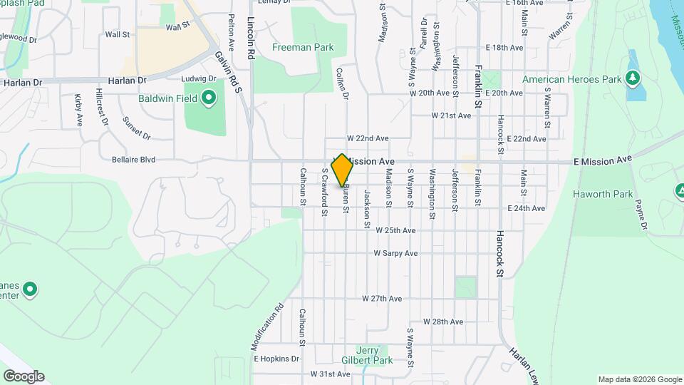 2304 Van Buren St Map and Location Details
