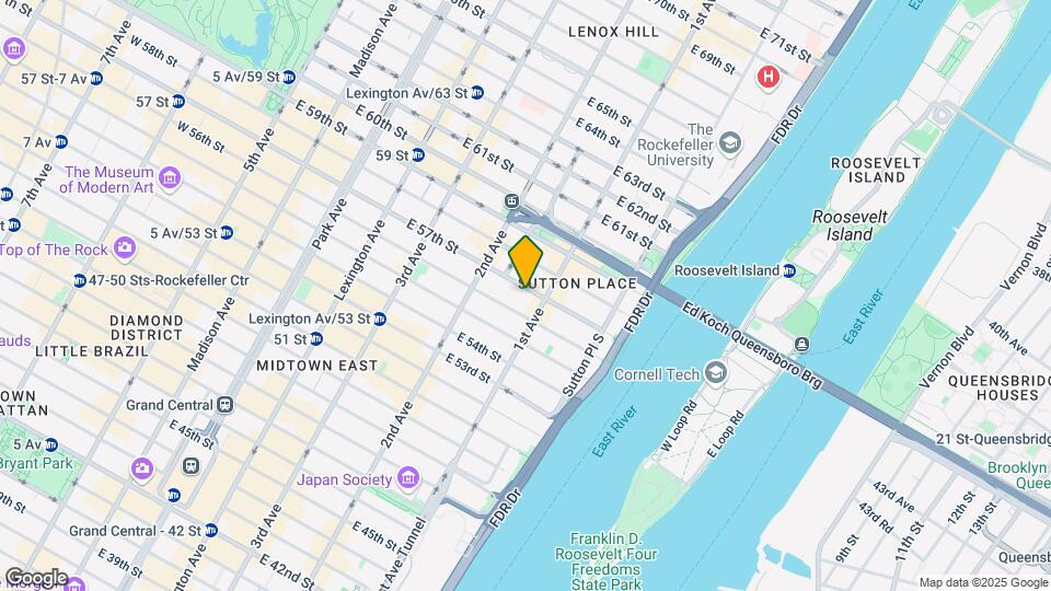 350 E 57th St Mapa y Detalles de la Ubicación