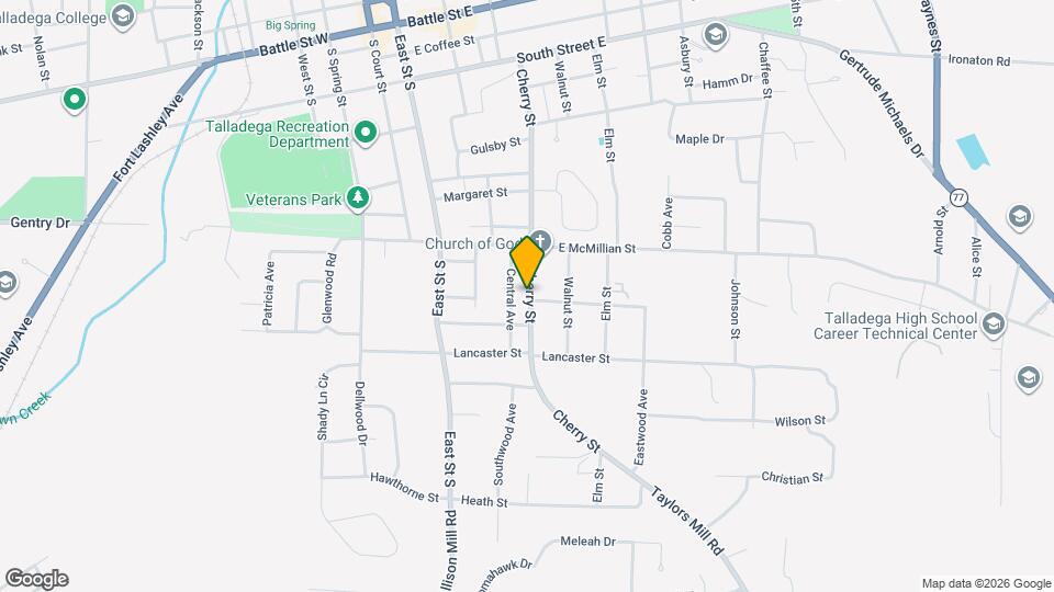 717 Cherry St Map and Location Details