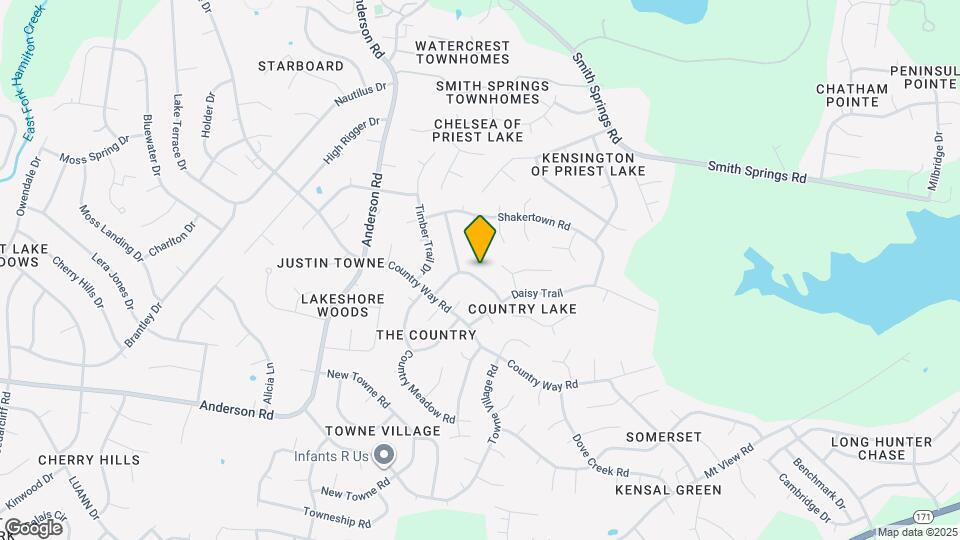 3328 Country Ridge Dr Mapa y Detalles de la Ubicación