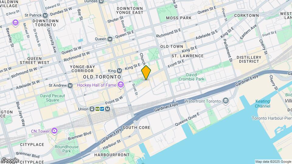 55 Front St E Map and Location Details