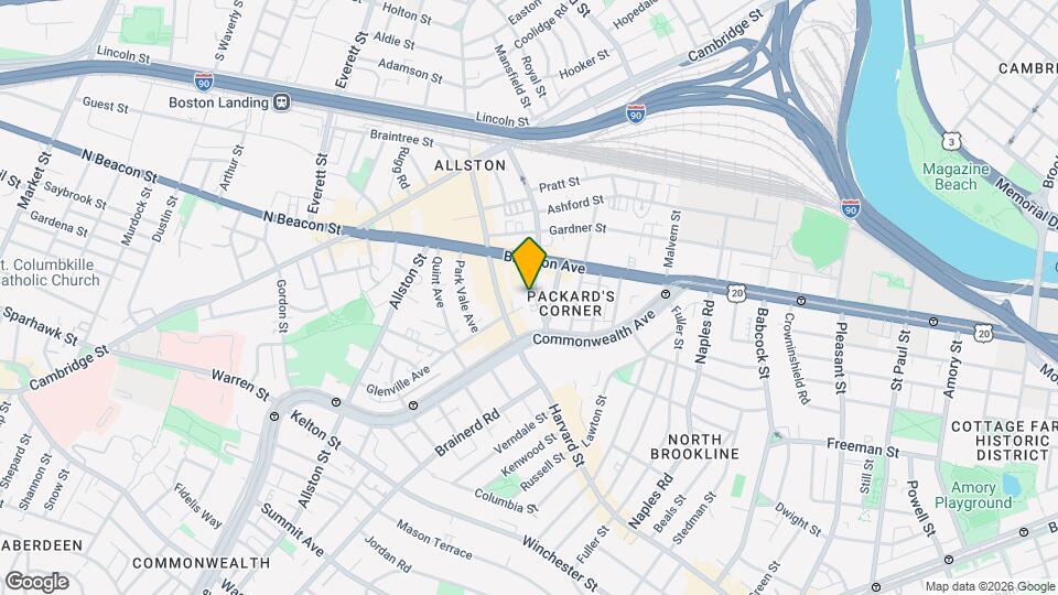 85 Linden St Mapa y Detalles de la Ubicación