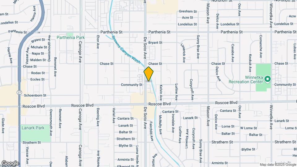 20847 Community St Map and Location Details