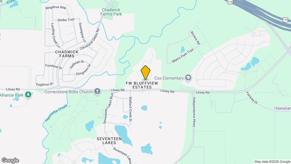 15424 Bluffdale Dr Map and Location Details