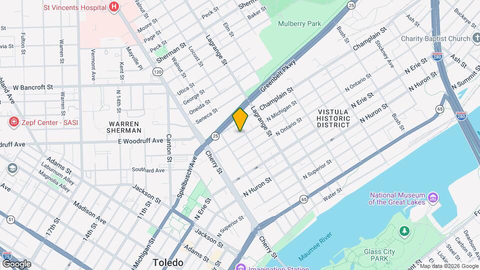 833 N Michigan St Map and Location Details