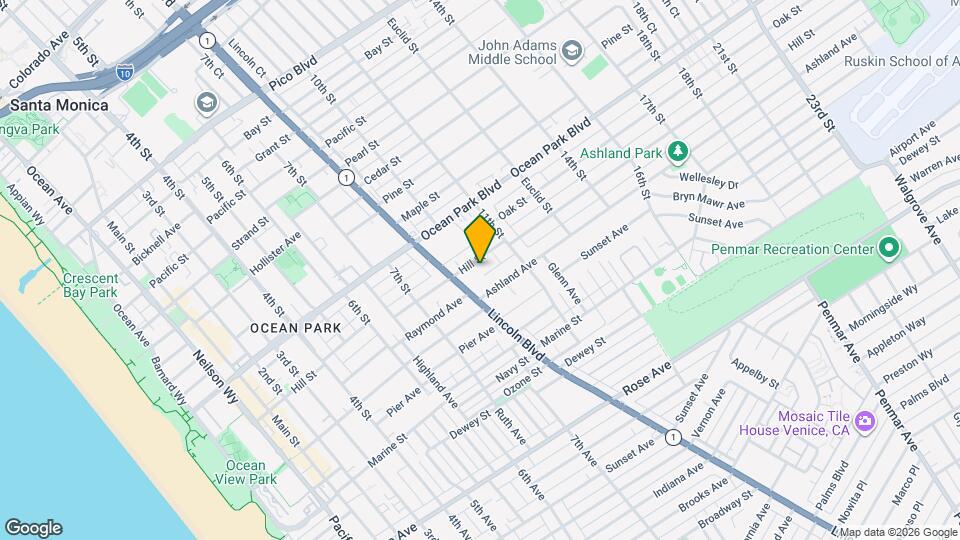 830 Hill St Map and Location Details