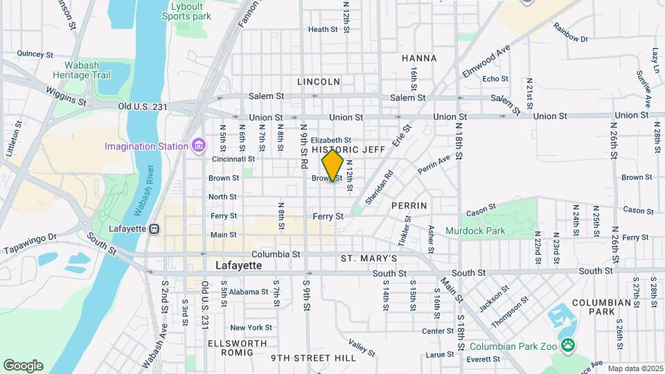 414 N 11th St Map and Location Details