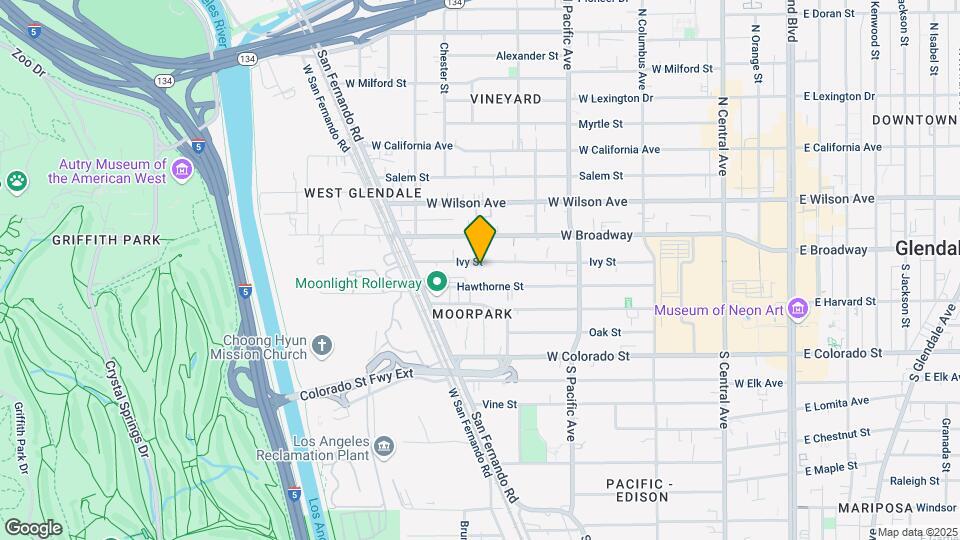 640 Ivy St Map and Location Details