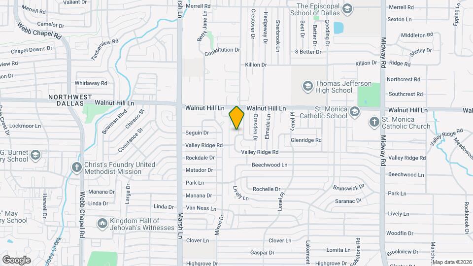 9941 Coppedge Ln Map and Location Details