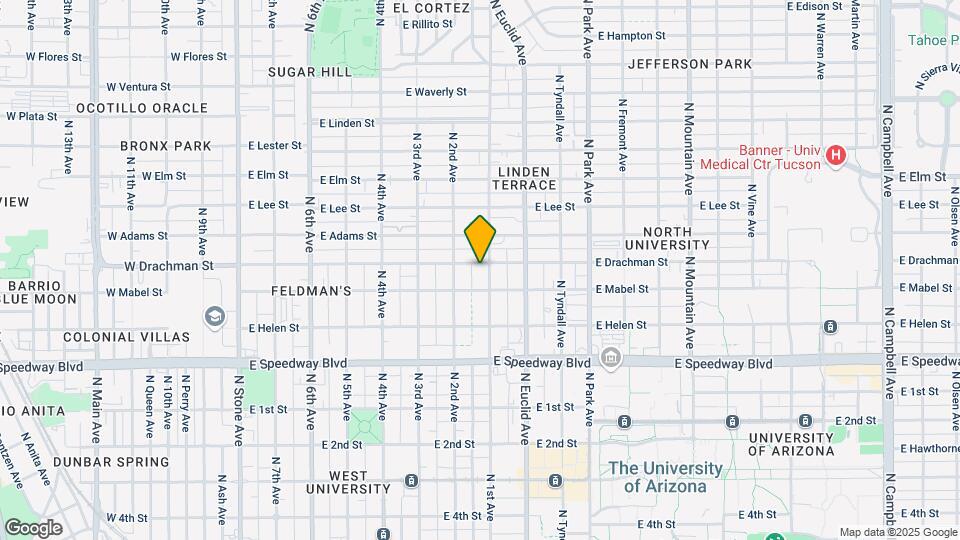 652 E Drachman St Map and Location Details