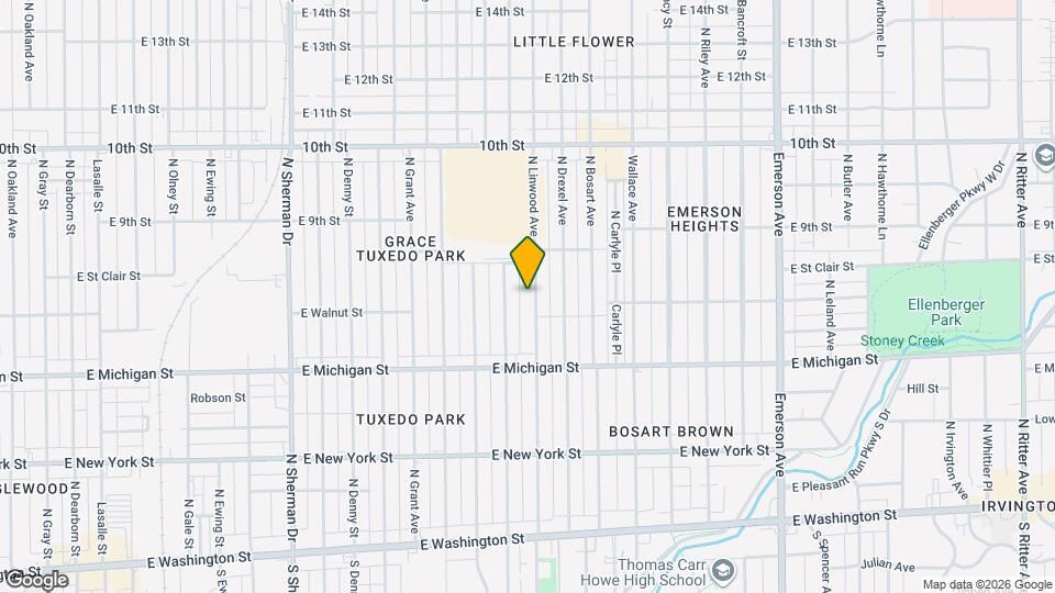 712 N Linwood Ave Map and Location Details