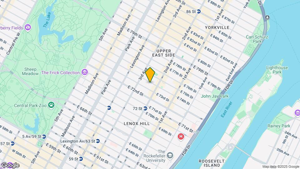 238 E 74th St Map and Location Details