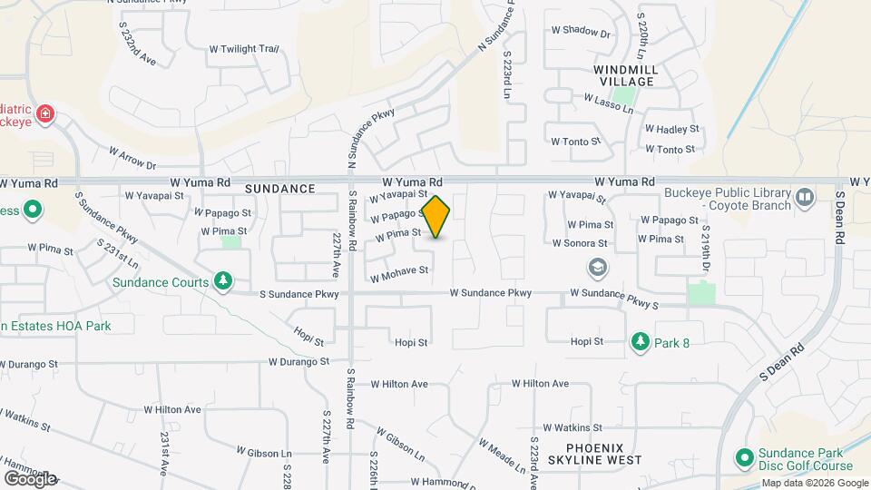 22518 W Cocopah St Mapa y Detalles de la Ubicación