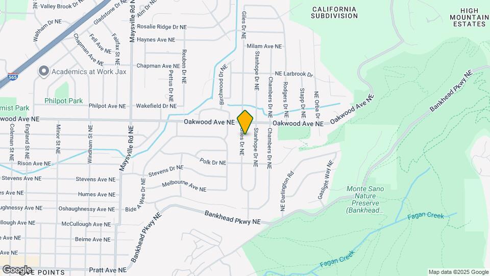 816 Giles Dr NE Map and Location Details