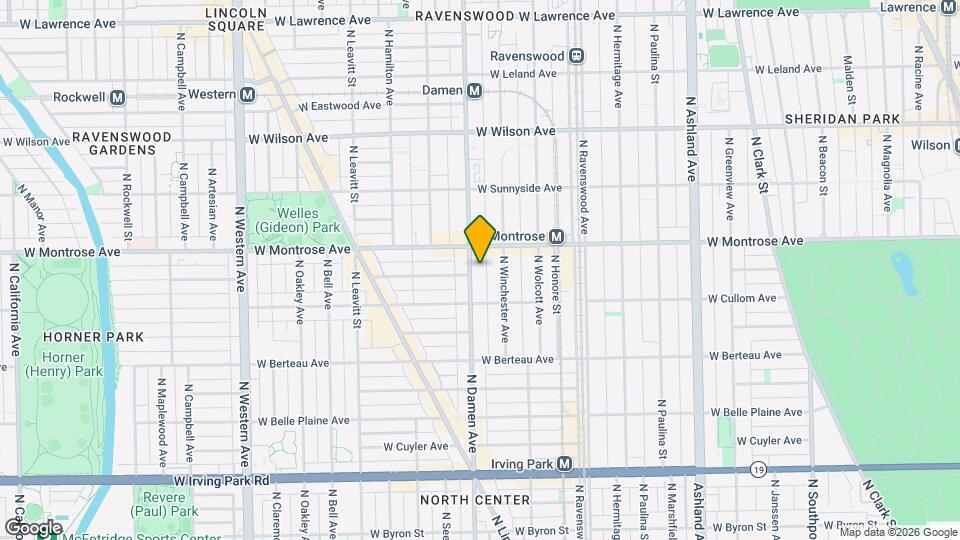 4335 N Damen Ave, Unit 2 Map and Location Details