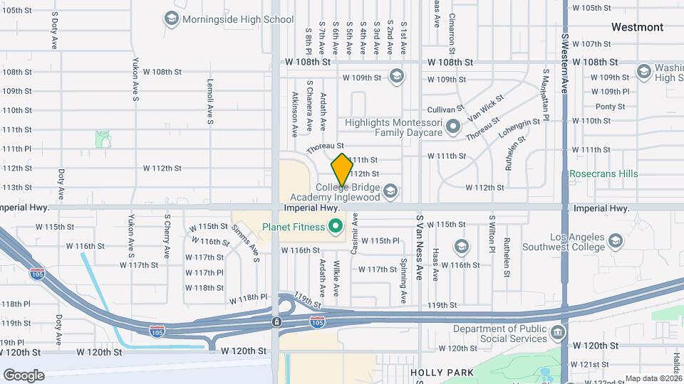 2540 Hudspeth St Mapa y Detalles de la Ubicación