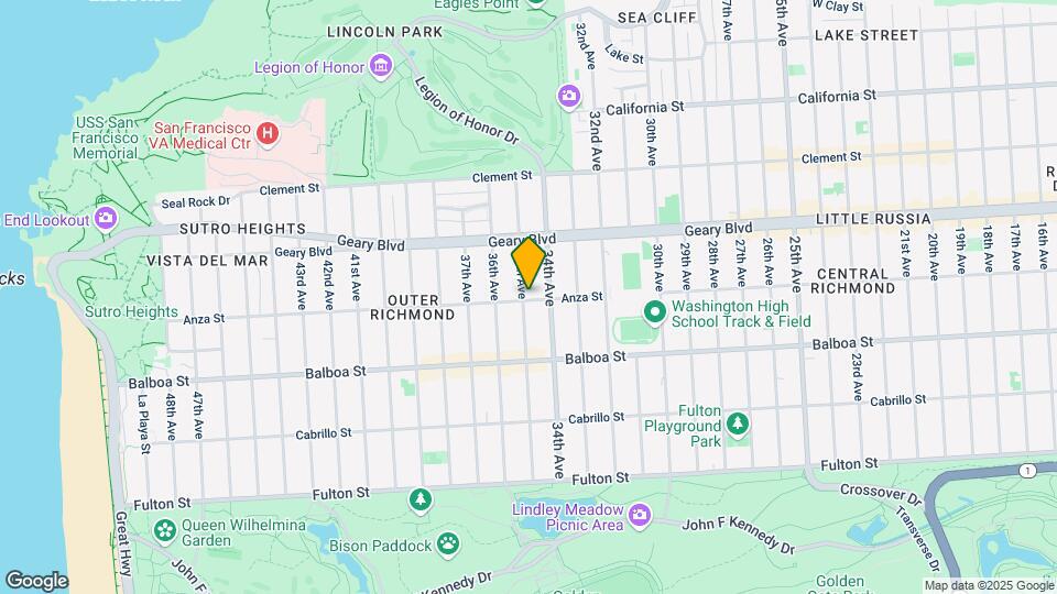 4340 Anza St Mapa y Detalles de la Ubicación