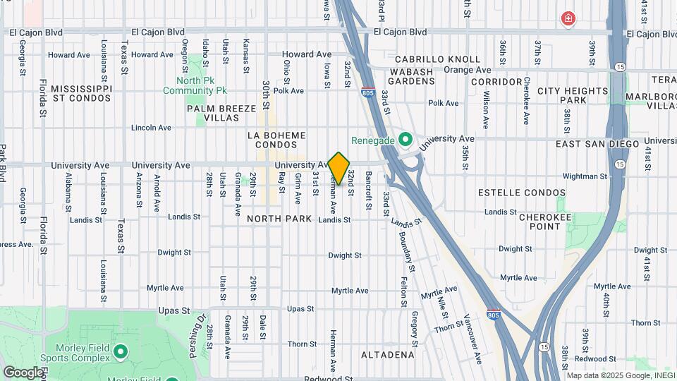 3785 Herman Ave Map and Location Details