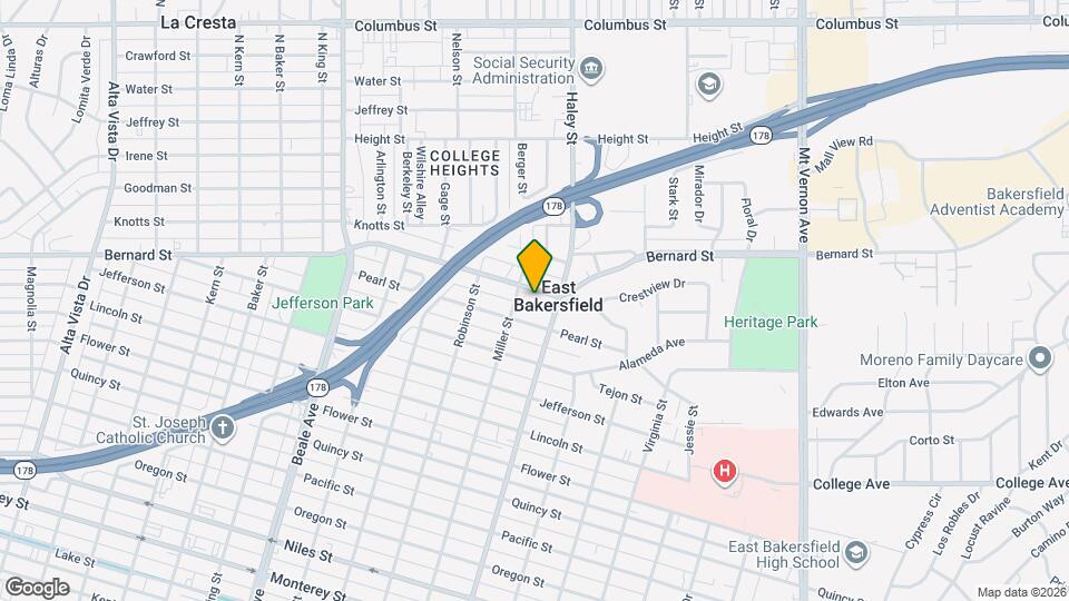 1313 Bernard St Map and Location Details