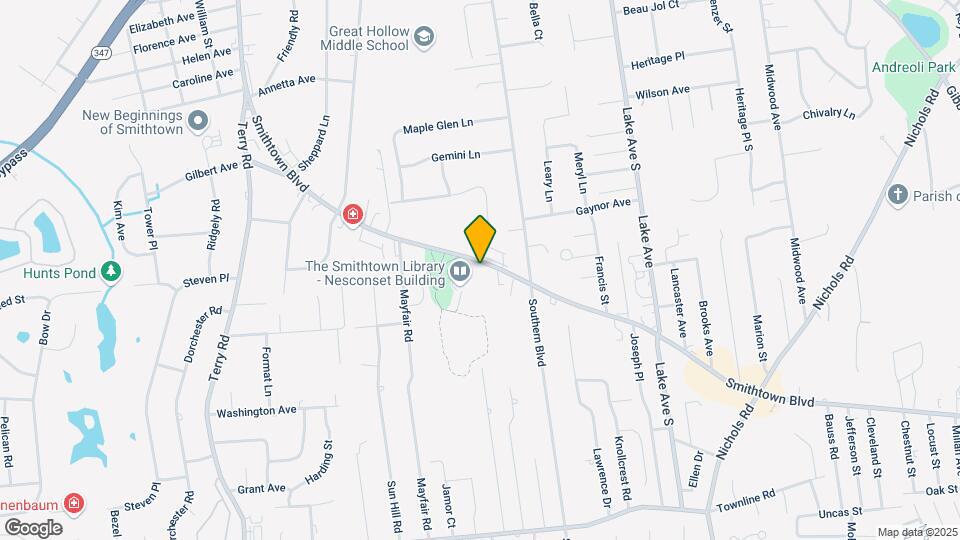 156 Smithtown Blvd Mapa y Detalles de la Ubicación