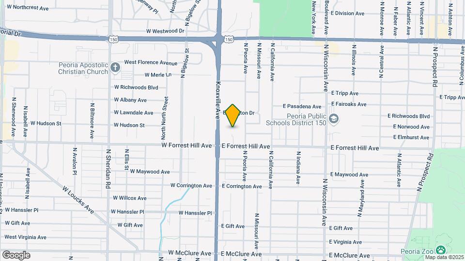 205 E Forrest Hill Ave Map and Location Details