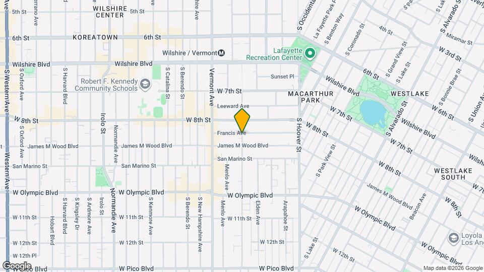 852 Westmoreland Ave Map and Location Details