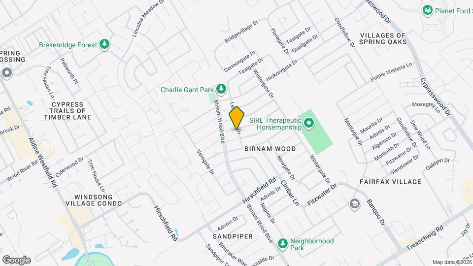 4318 Burkegate Dr Map and Location Details