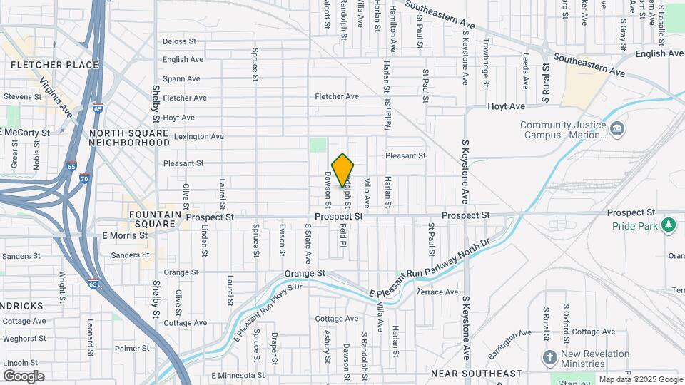 1024 S Randolph St Map and Location Details