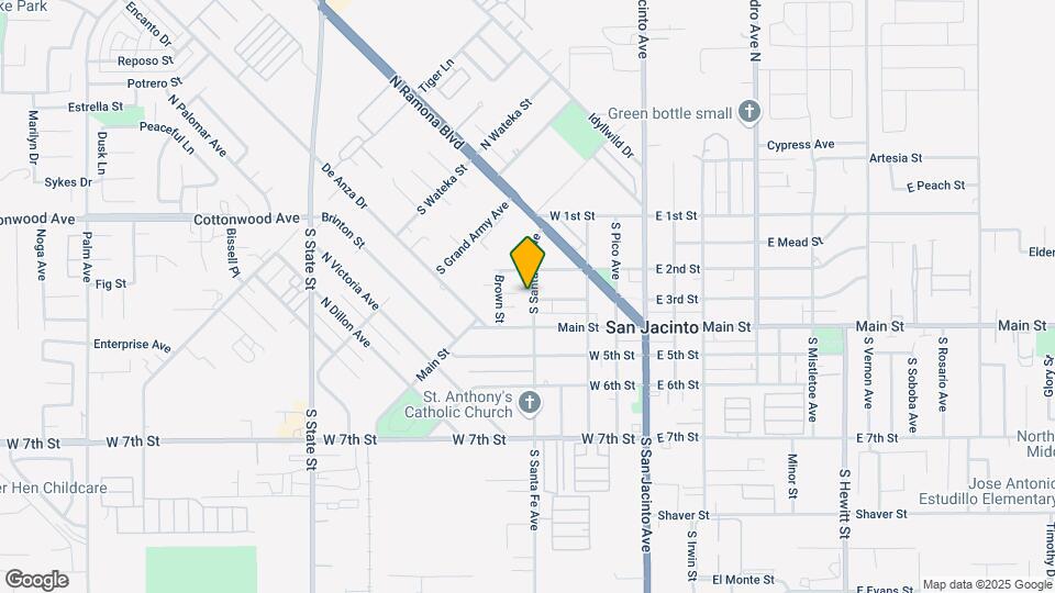 256 S Santa Fe Ave Map and Location Details
