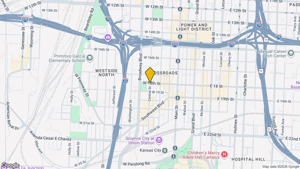 1800 Central St Mapa y Detalles de la Ubicación