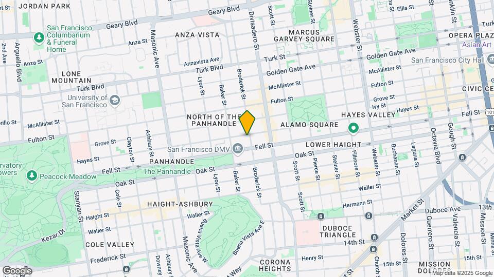 457 Broderick St Map and Location Details