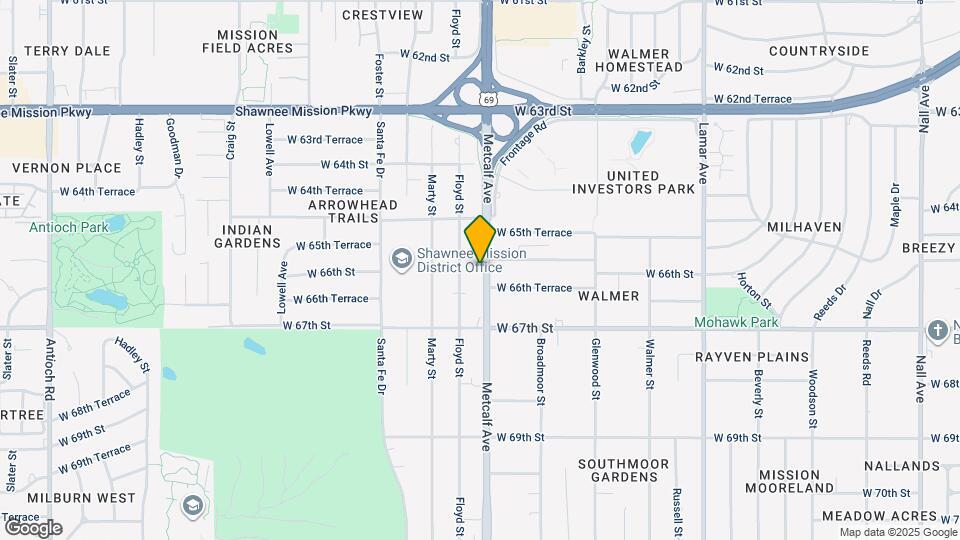 6546 Metcalf Ave Map and Location Details