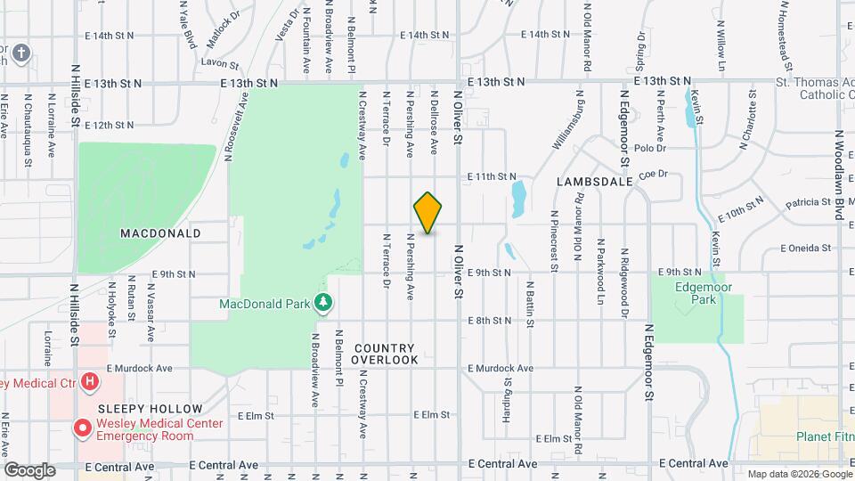 1043 N Dellrose Ave Map and Location Details