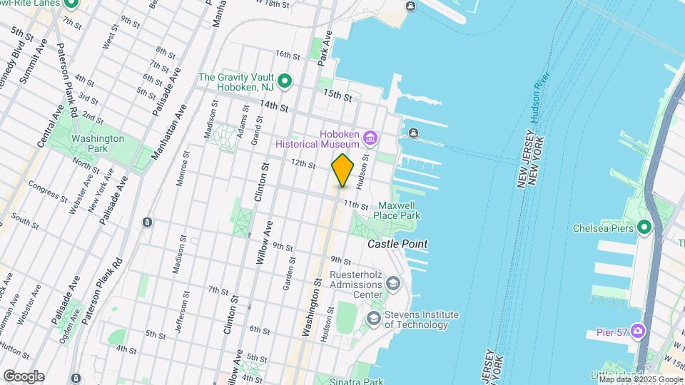 1107 Washington St Map and Location Details