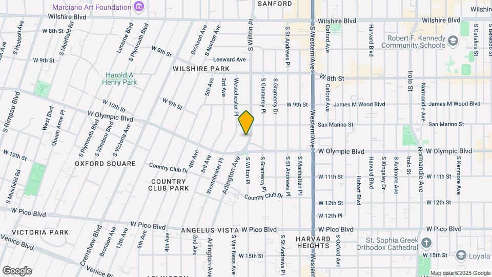 981 S Wilton Pl Map and Location Details