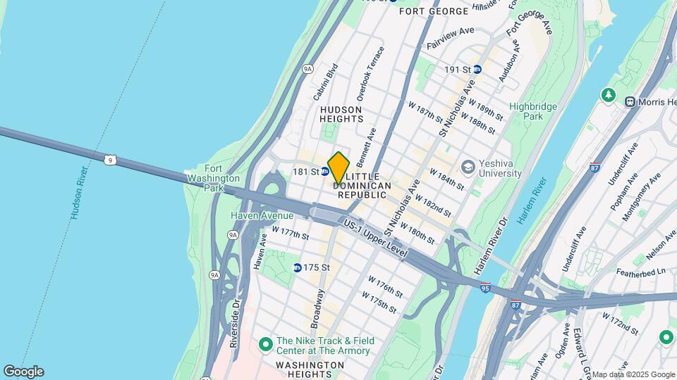 715 W 180th St Mapa y Detalles de la Ubicación