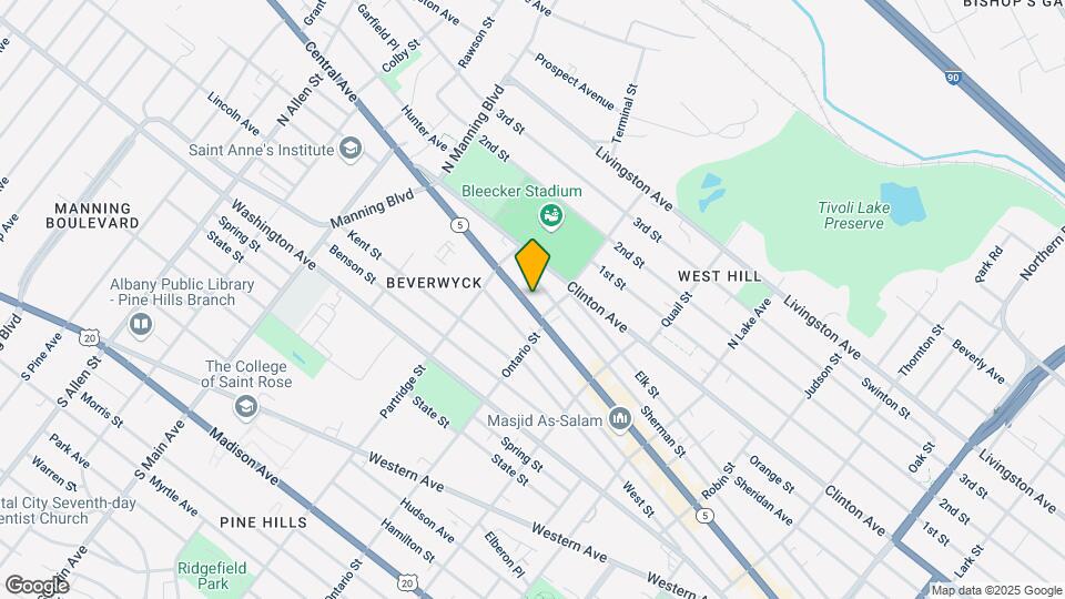 423 Central Ave-Unit -3F Map and Location Details