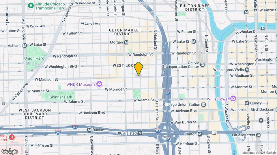 907 W Madison St, Unit 1021 Map and Location Details