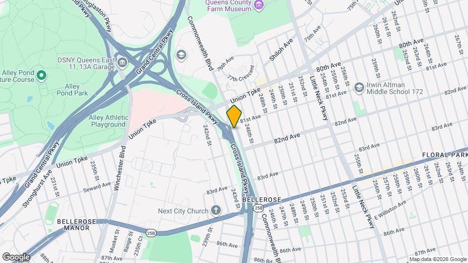 81-12 Commonwealth Blvd Map and Location Details