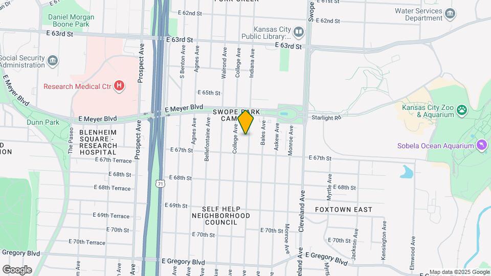 6642 Indiana Ave Map and Location Details