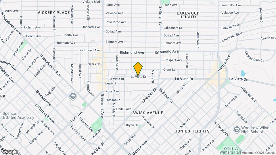 5926 La Vista Dr Map and Location Details