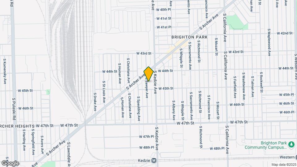 4437 S Sawyer Ave Map and Location Details
