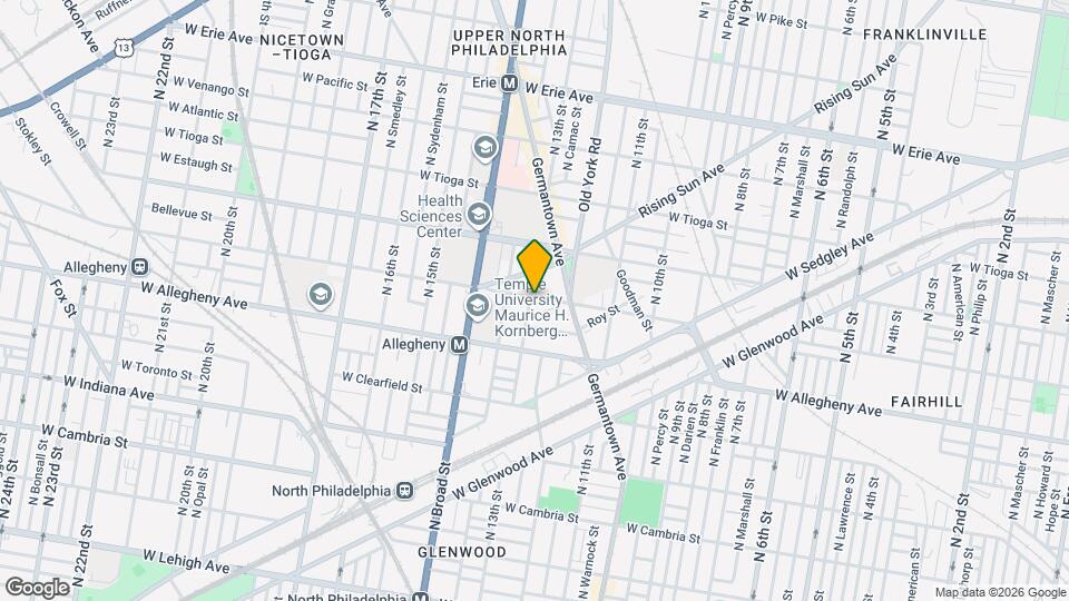 3263 N 13th St Map and Location Details