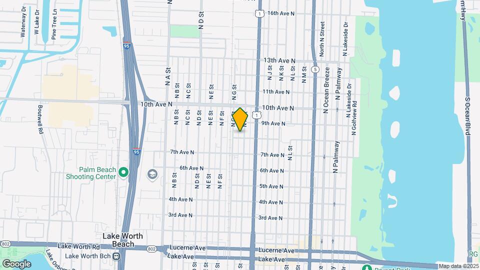 801 N H St Map and Location Details