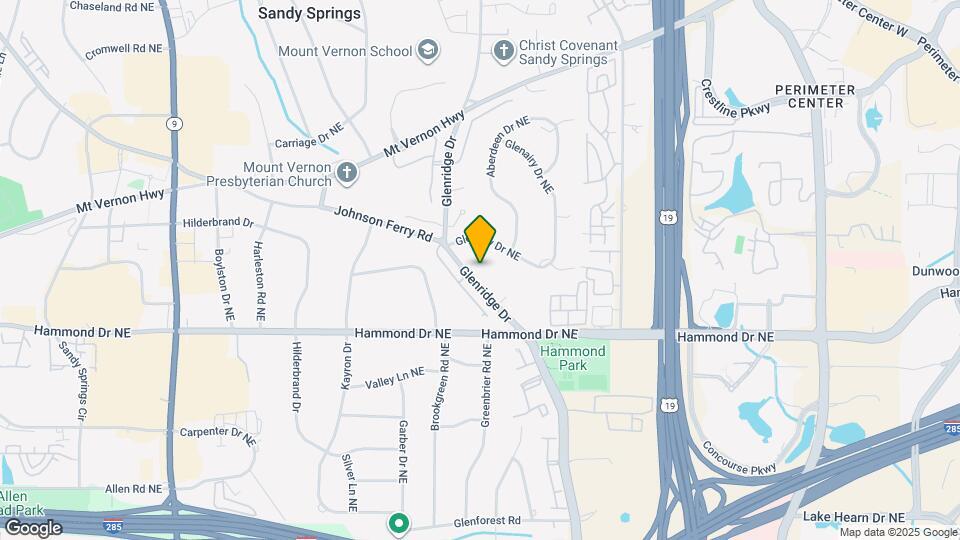 6085 Glenridge Dr Map and Location Details