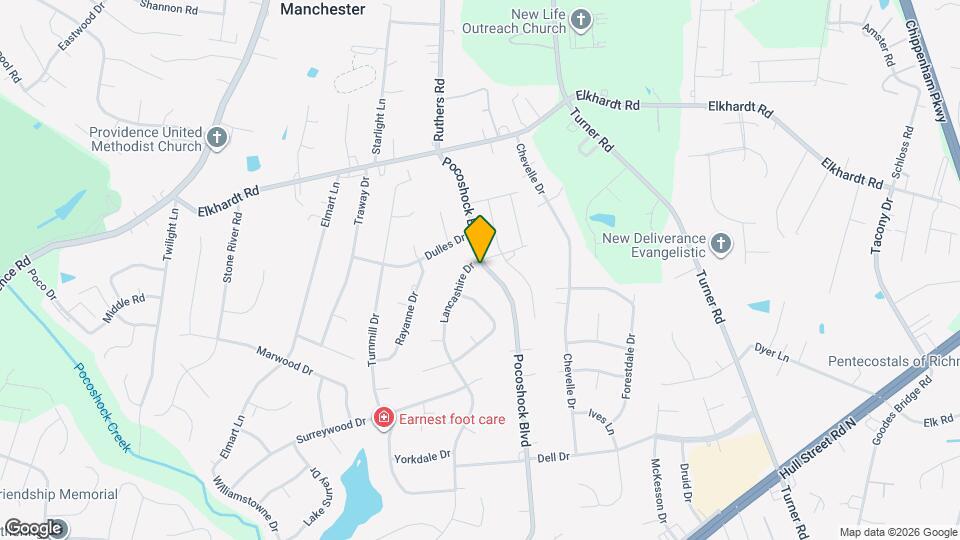 1601 Lancashire Dr Map and Location Details